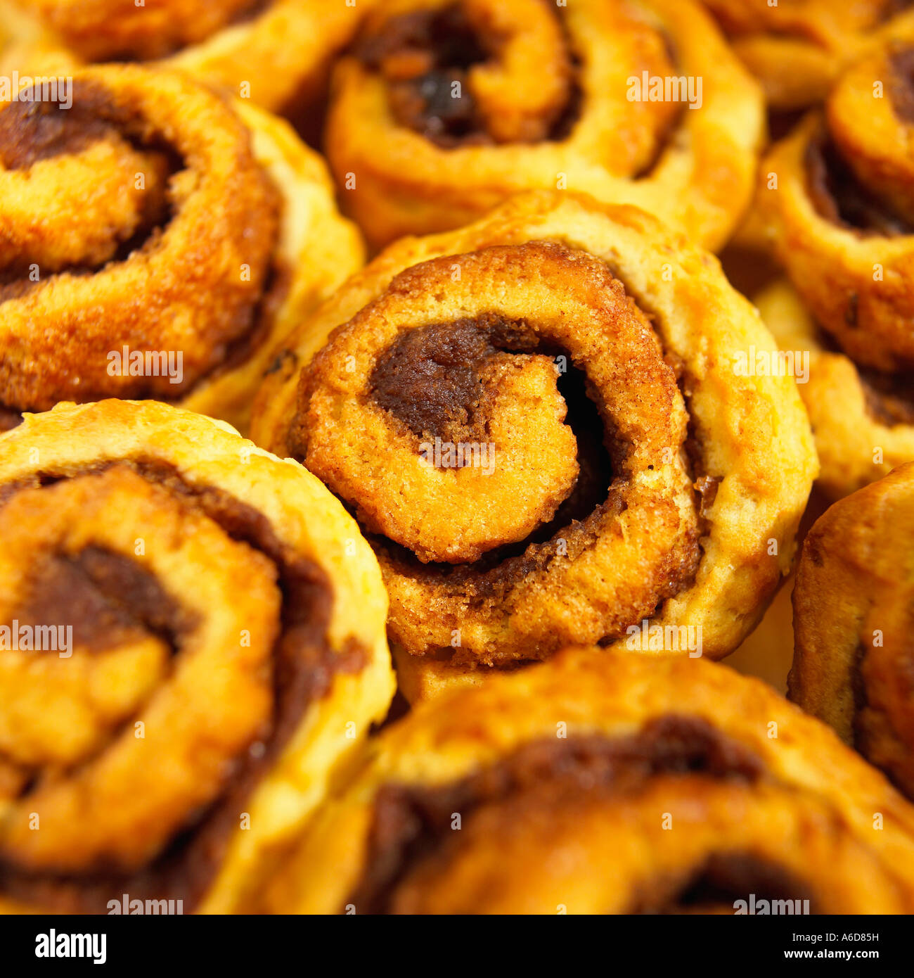 Close-up of cinnamon buns Stock Photo