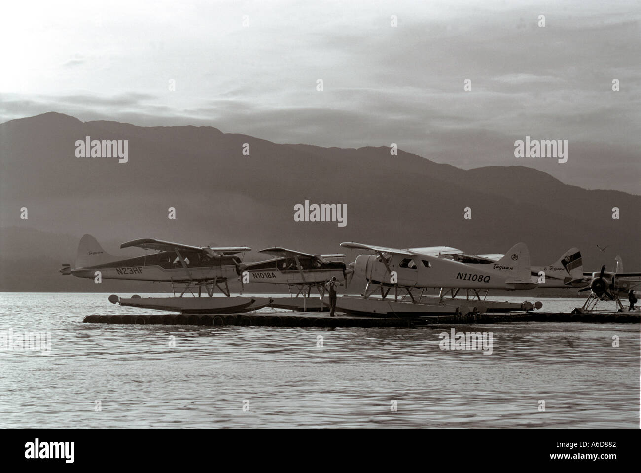 Float planes Ketchikan Alaska Stock Photo Alamy