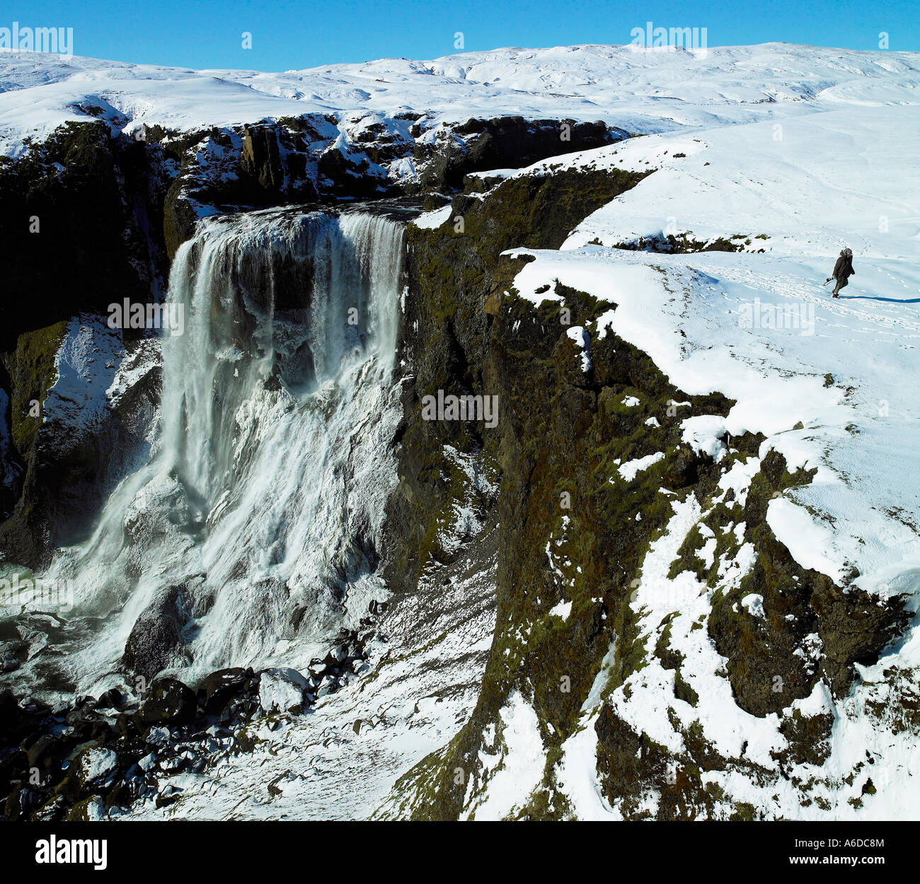 Fagrifoss Waterfall Iceland Stock Photo - Alamy