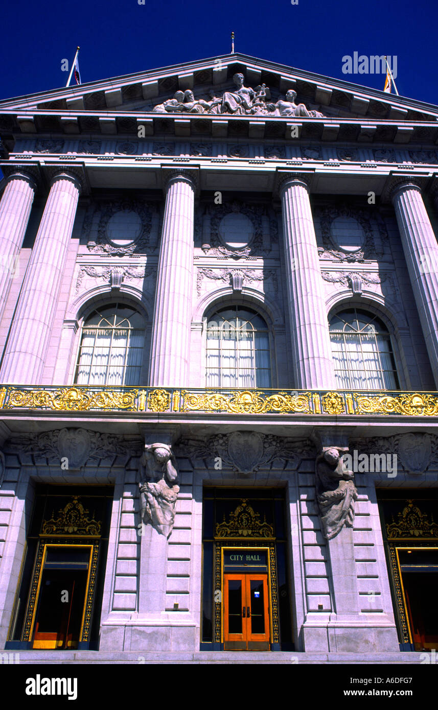 24884 entrance doors to City Hall Stock Photo