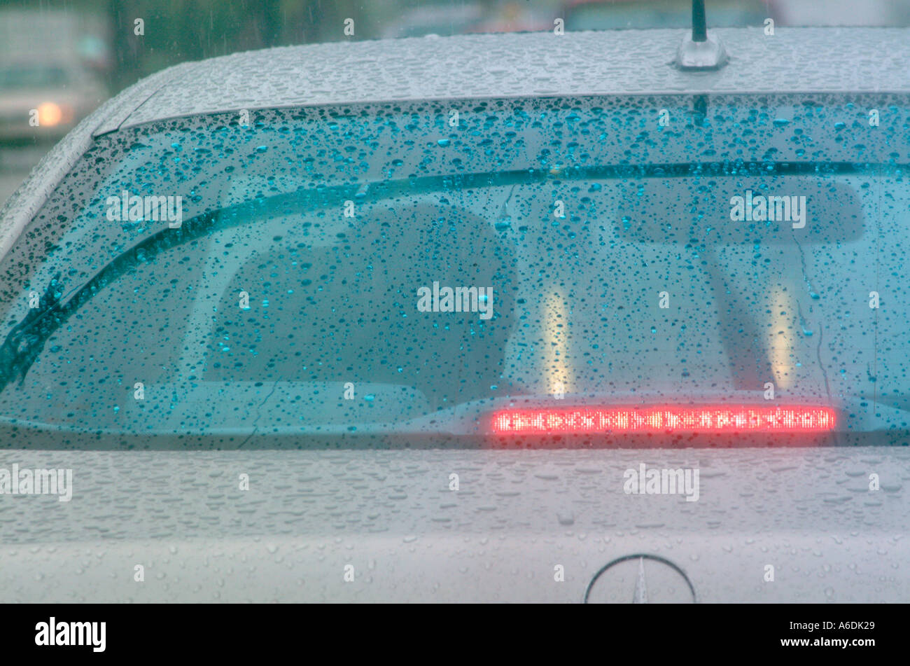 Automobile rear window in rain weathers cars rainy rear third ...