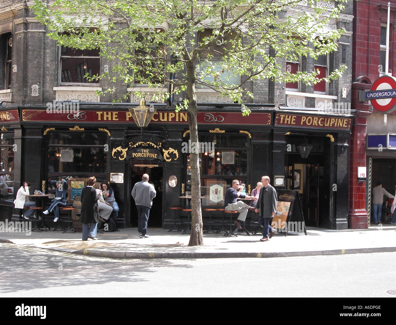 The Porcupine Traditional English Pub Charing Cross Road London Stock