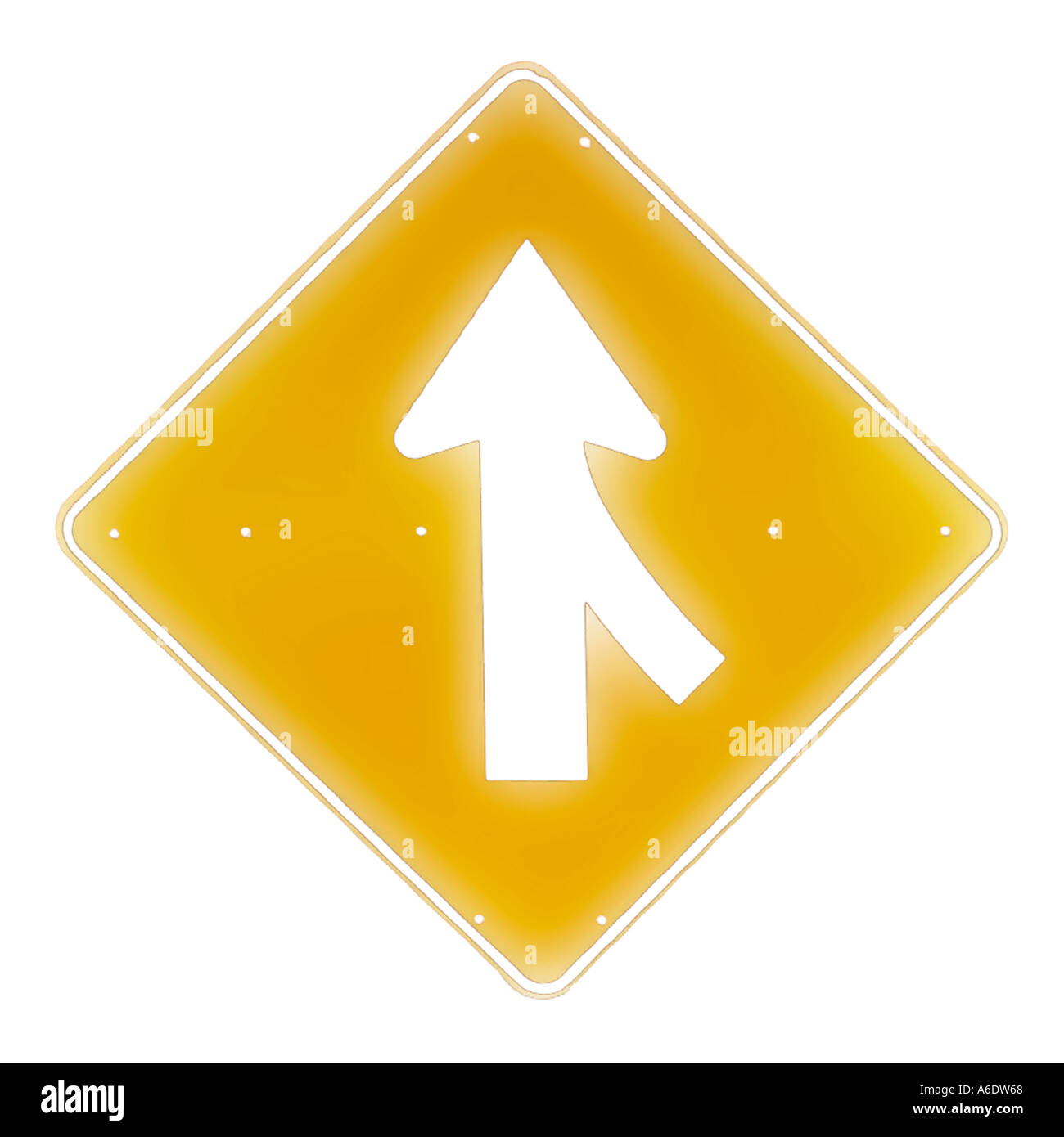 Merge sign signs Stock Photo - Alamy