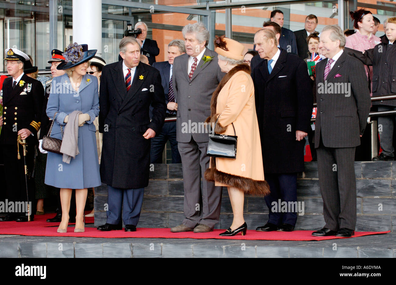 Queen Elizabeth II at the opening of the Senedd National Assembly for