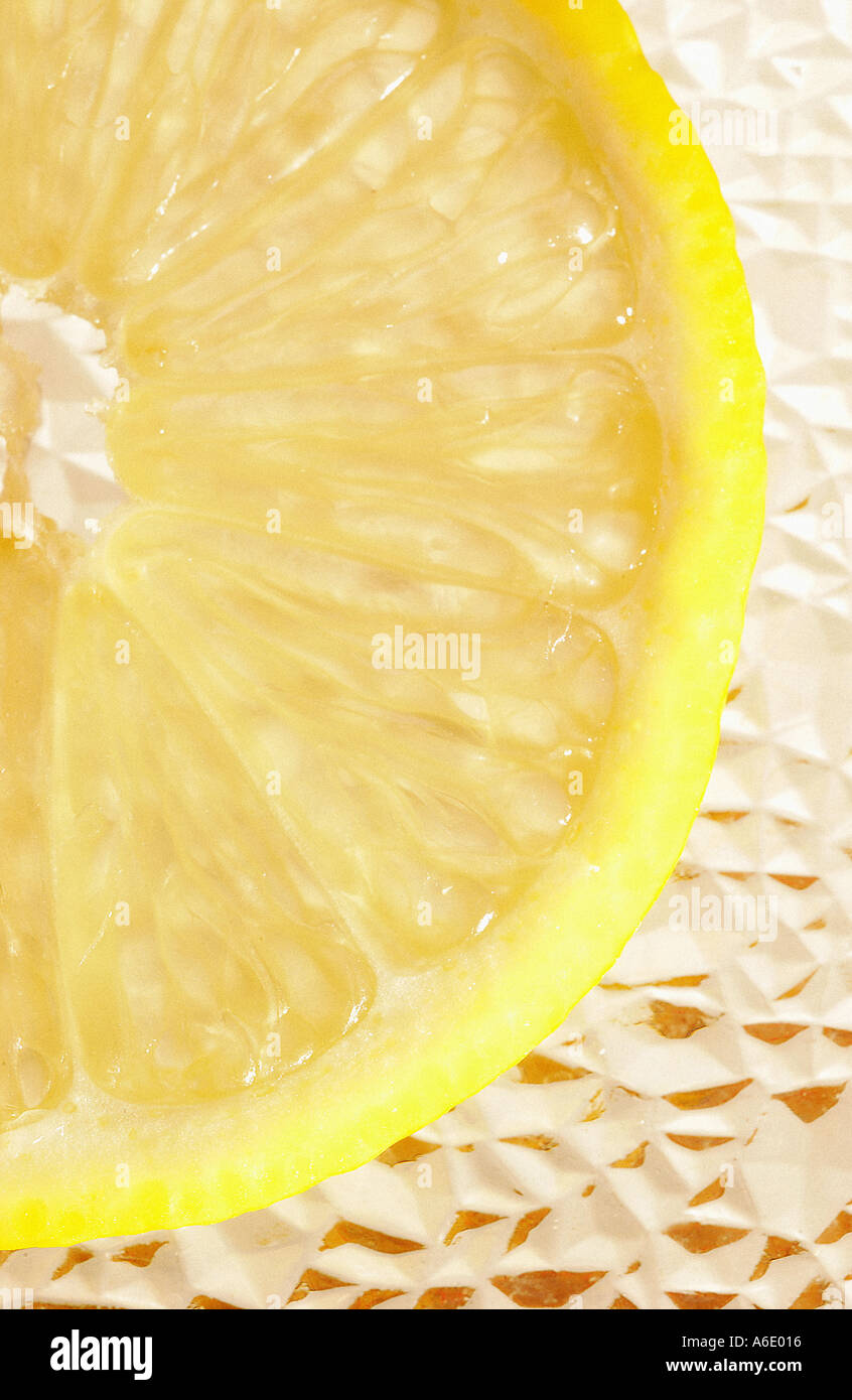 slice of lemon Stock Photo
