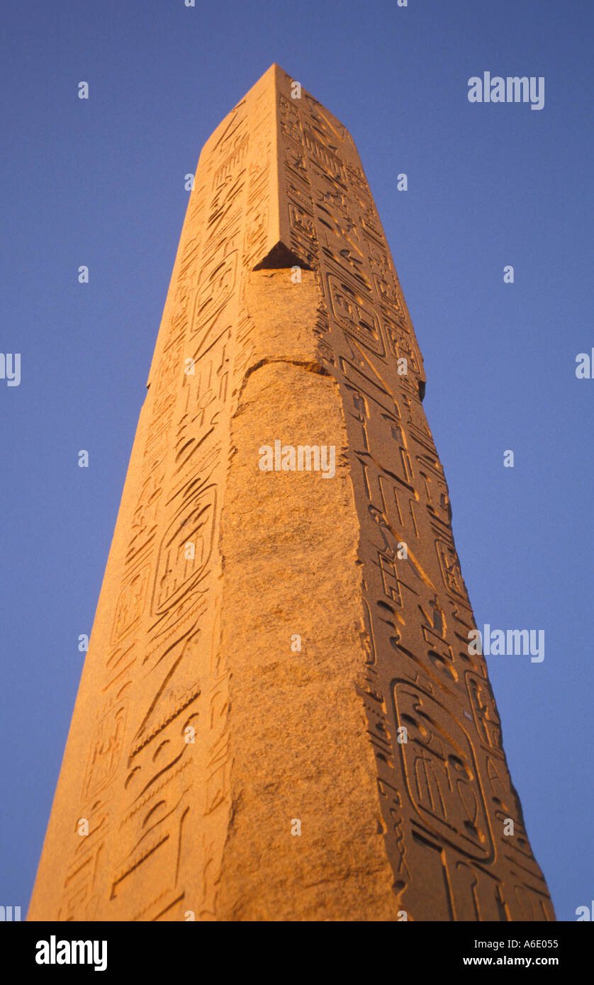 Dessin Original Au Crayon - Obélisque De Tuthmosis, Karnak, Thèbes, Égypte - Victorien Vers 1900