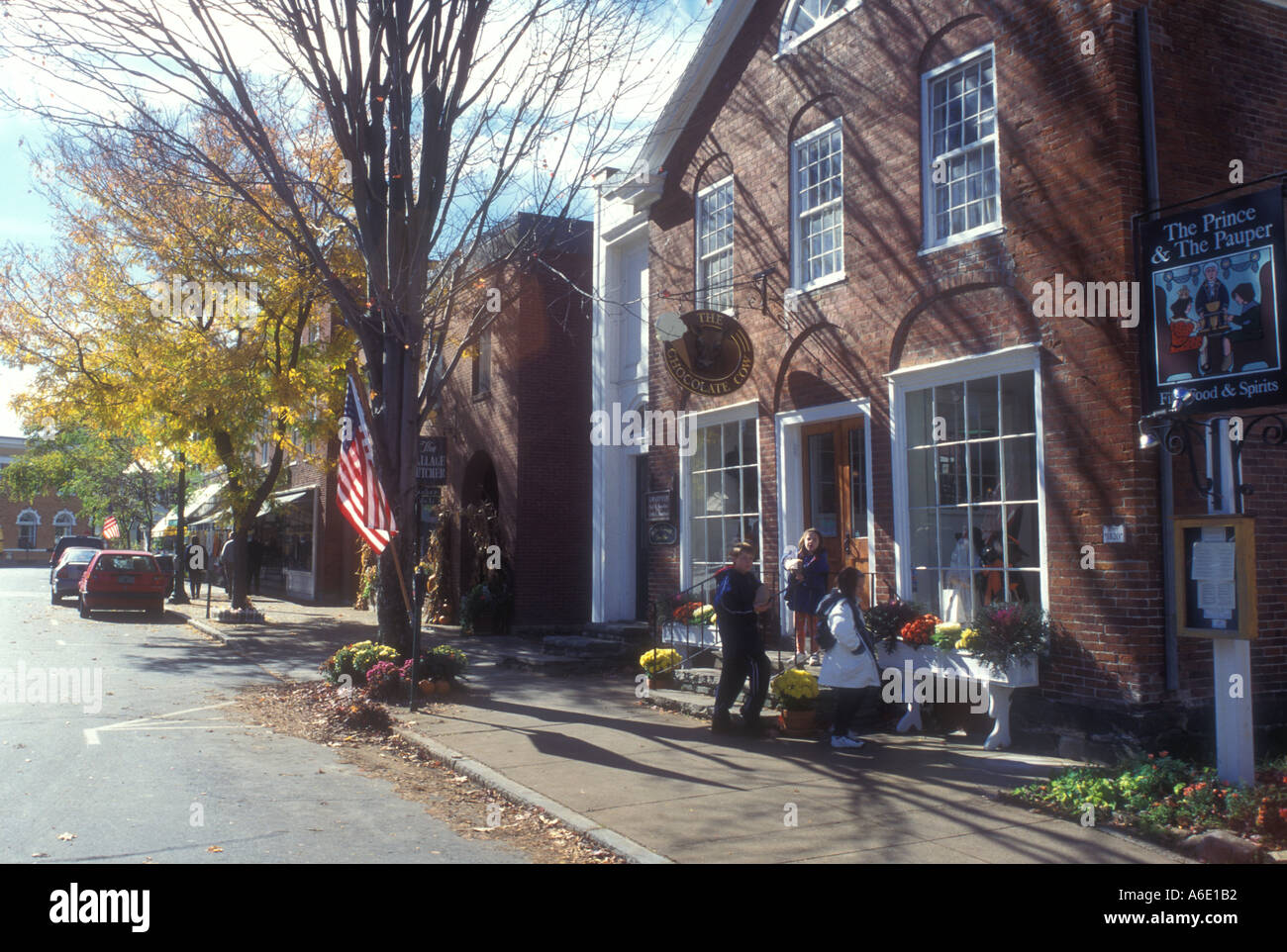 AJ5603, Woodstock, VT, Vermont Stock Photo