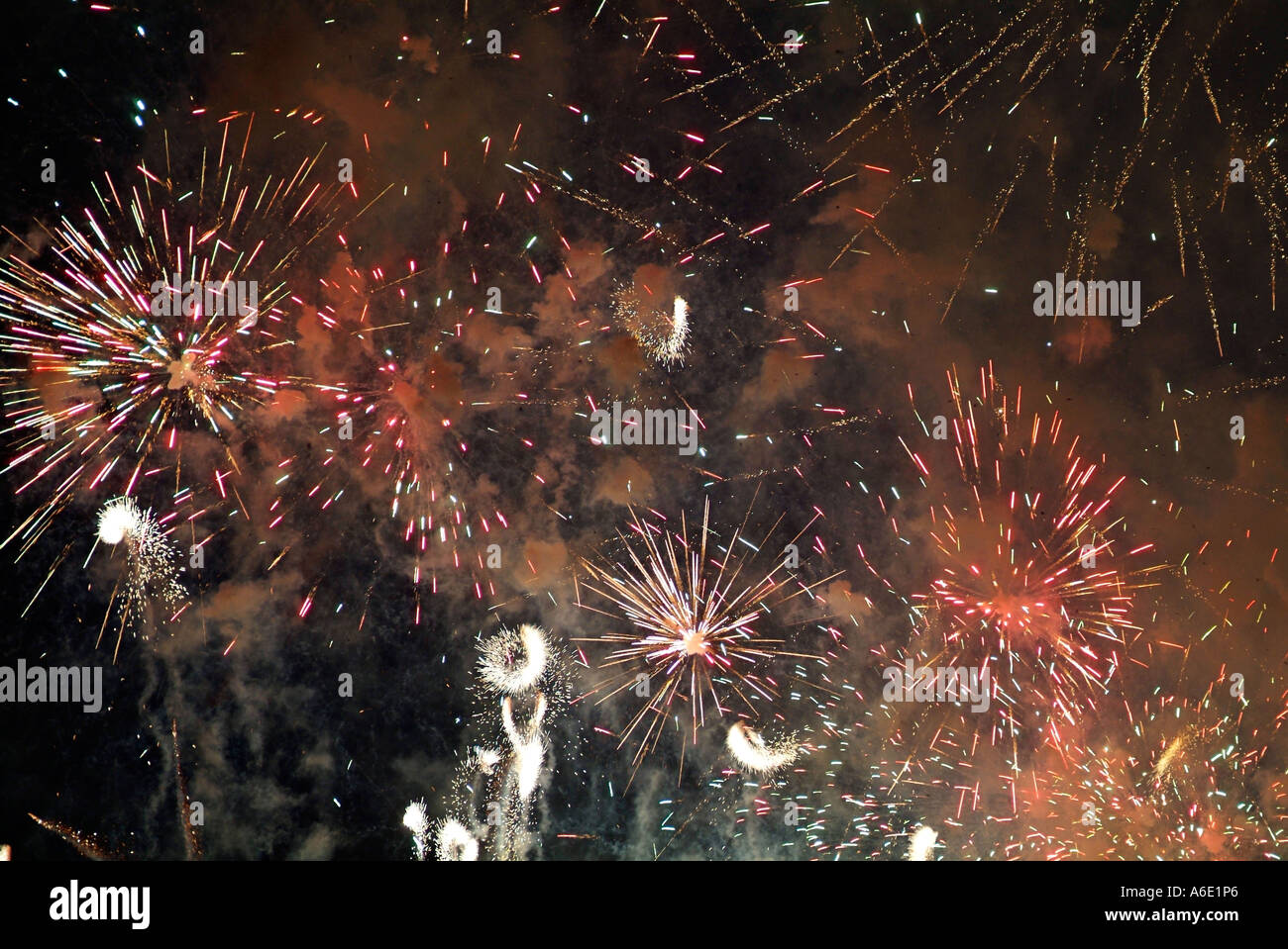 New Year Fireworks Perth Western Australia Stock Photo Alamy