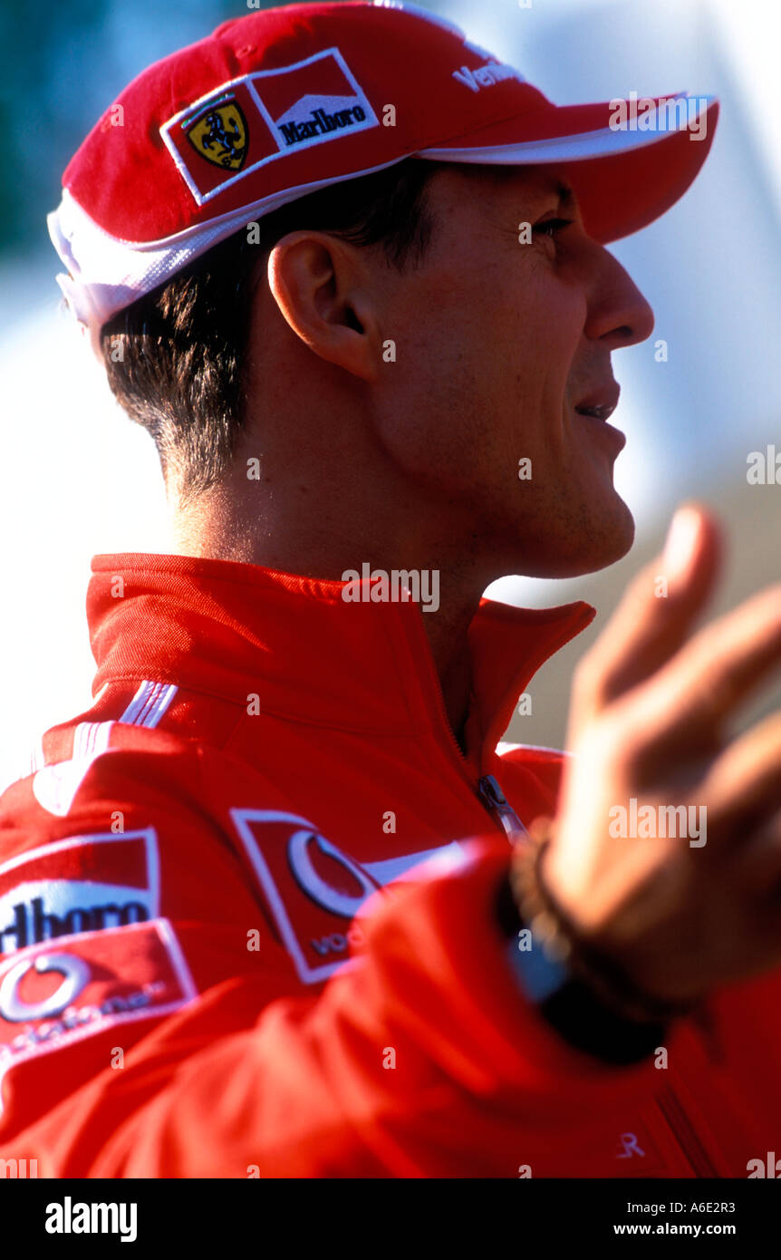 Michael Schumacher Ferrari Formula one driver Stock Photo Alamy