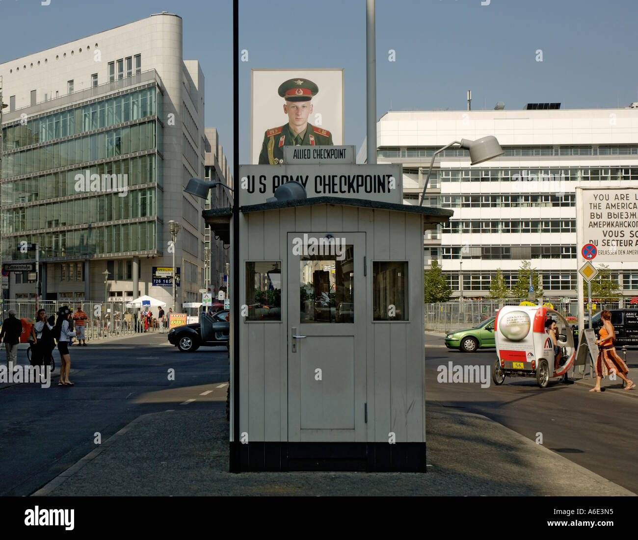 Checkpoint Charlie Berlin Germany Stock Photo