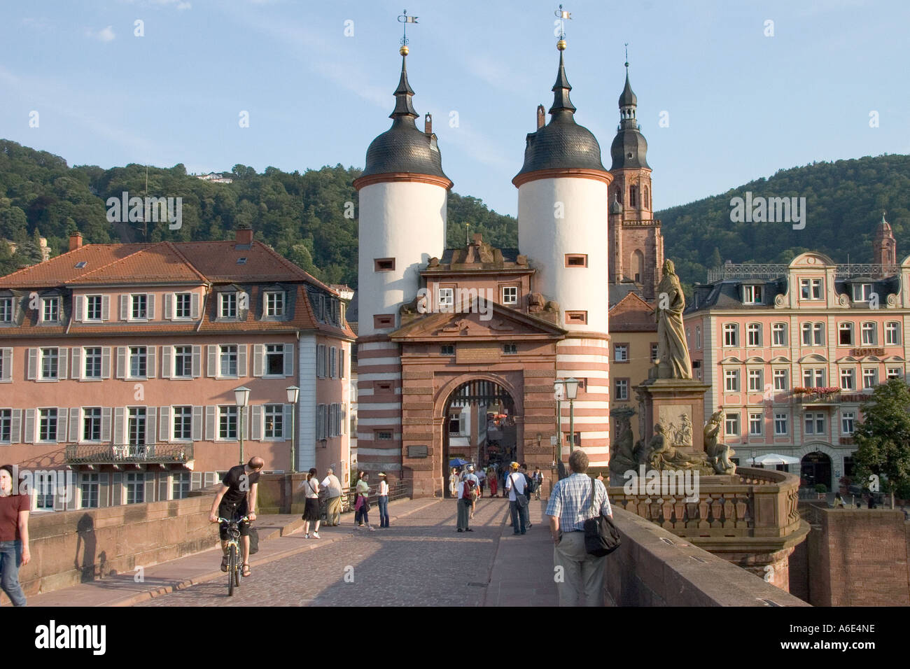 14.07.2005, Heidelberg, DEU, Alten bridge Stock Photo