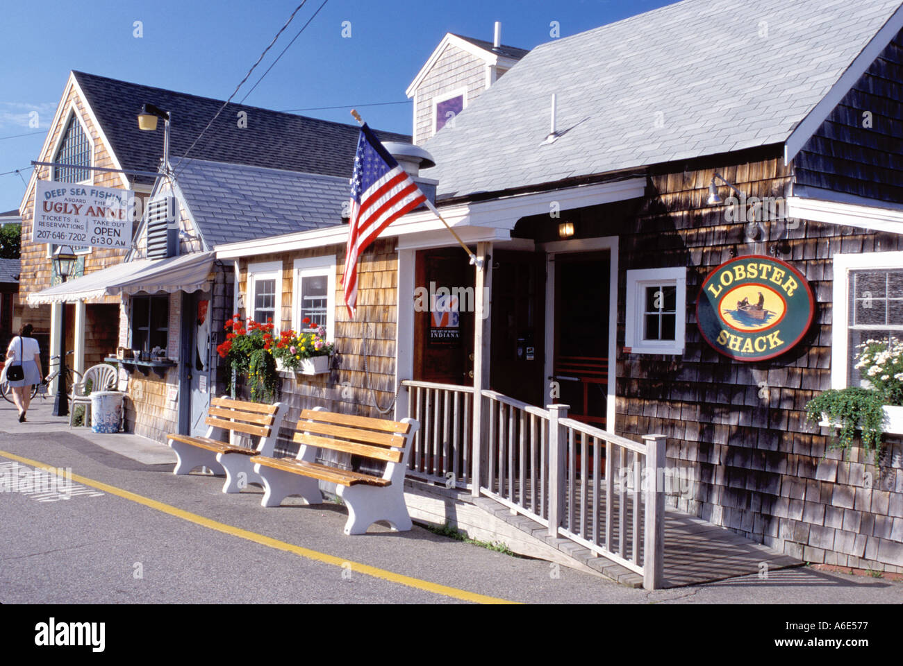AJ6568, Ogunquit, Perkins Cove, Maine, ME Stock Photo Alamy
