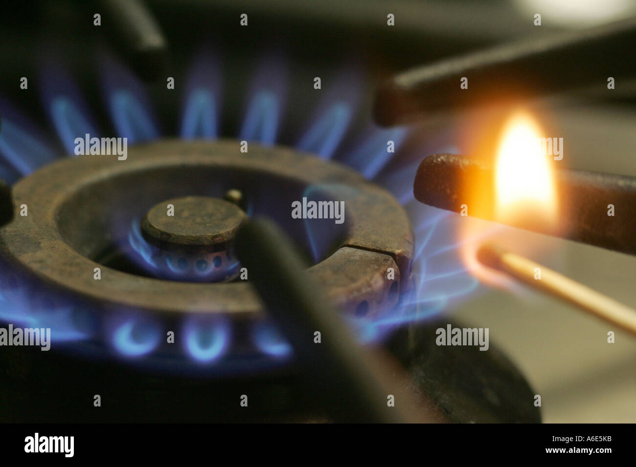 Gas cooker Stock Photo