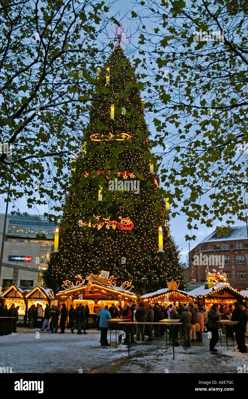 The largest Christmas tree in the world, 45 metres, Christmas, Dortmund