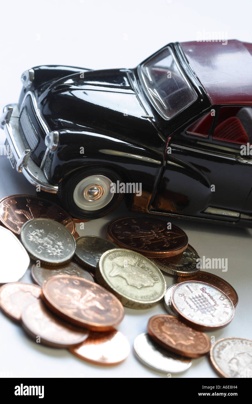 Cost of motoring Stock Photo