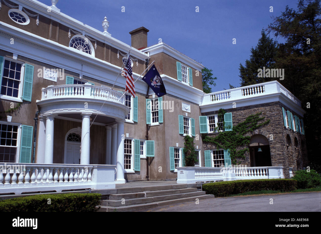 AJ7544, NY, Hyde Park, New York Stock Photo Alamy