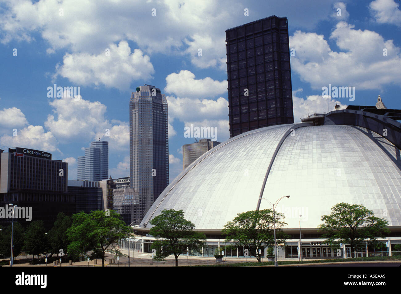 Pittsburgh PA Public Auditorium Dome later Civic Arena Mellon Vtg Vtg  Postcard