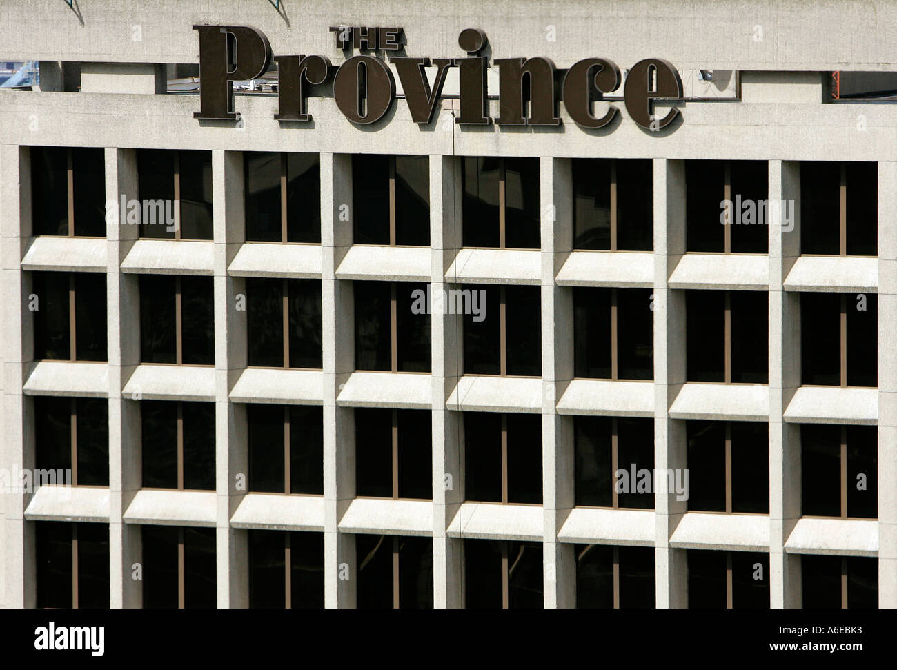 The Province newspaper publishing house in Vancouver, British Columbia