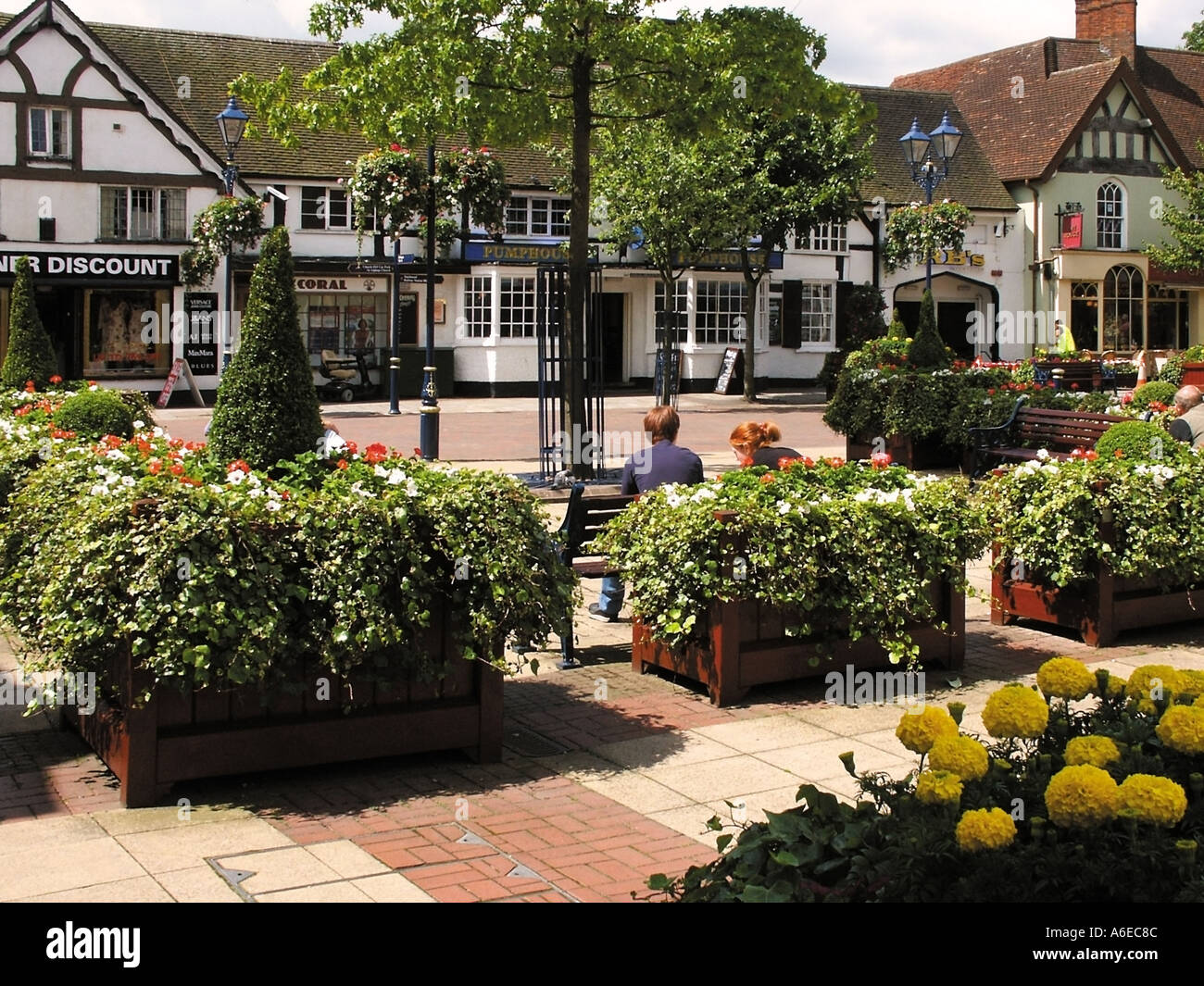solihull town centre west midlands england Stock Photo - Alamy