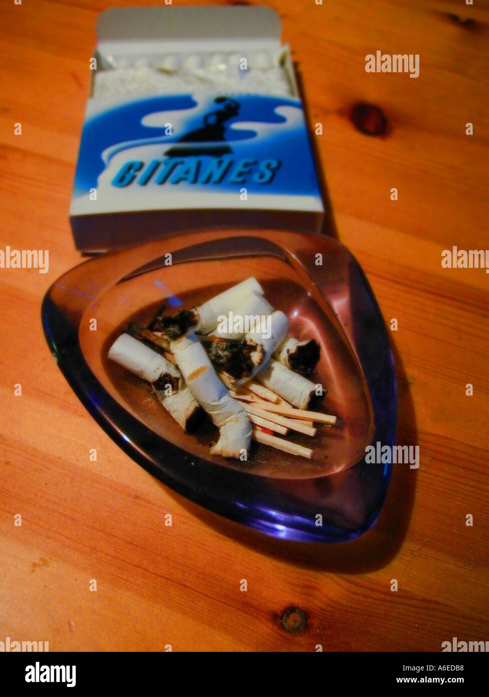 ashtray gitanes Stock Photo
