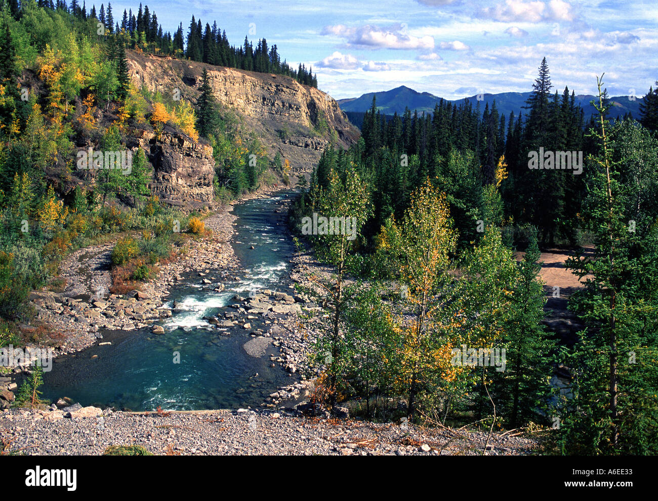 Bighorn River Canada Stock Photo