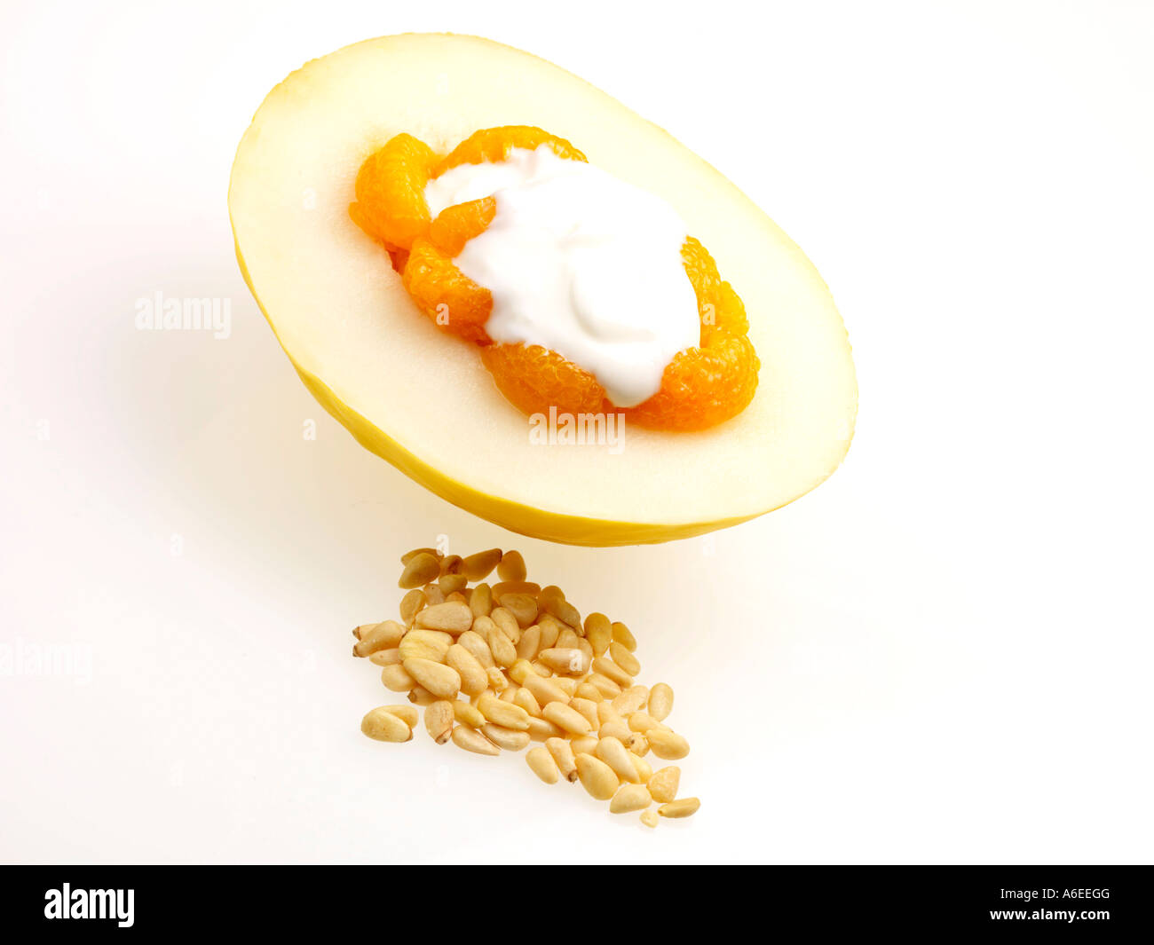 Honey Dew Melon with Mandarin Stock Photo Alamy