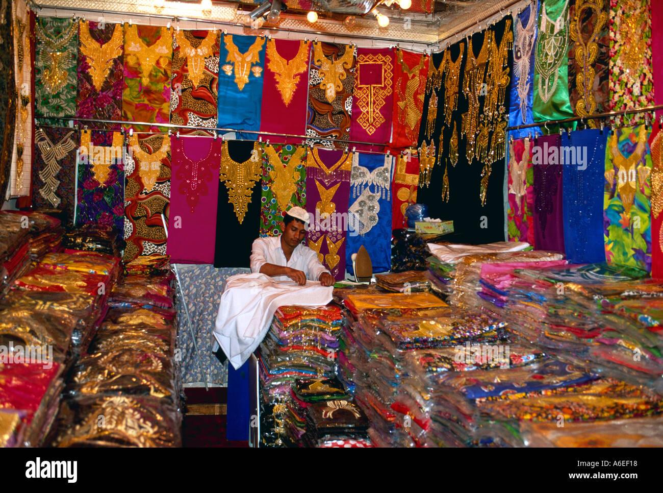 Dubai clothes shop United Arab Emirates Stock Photo Alamy