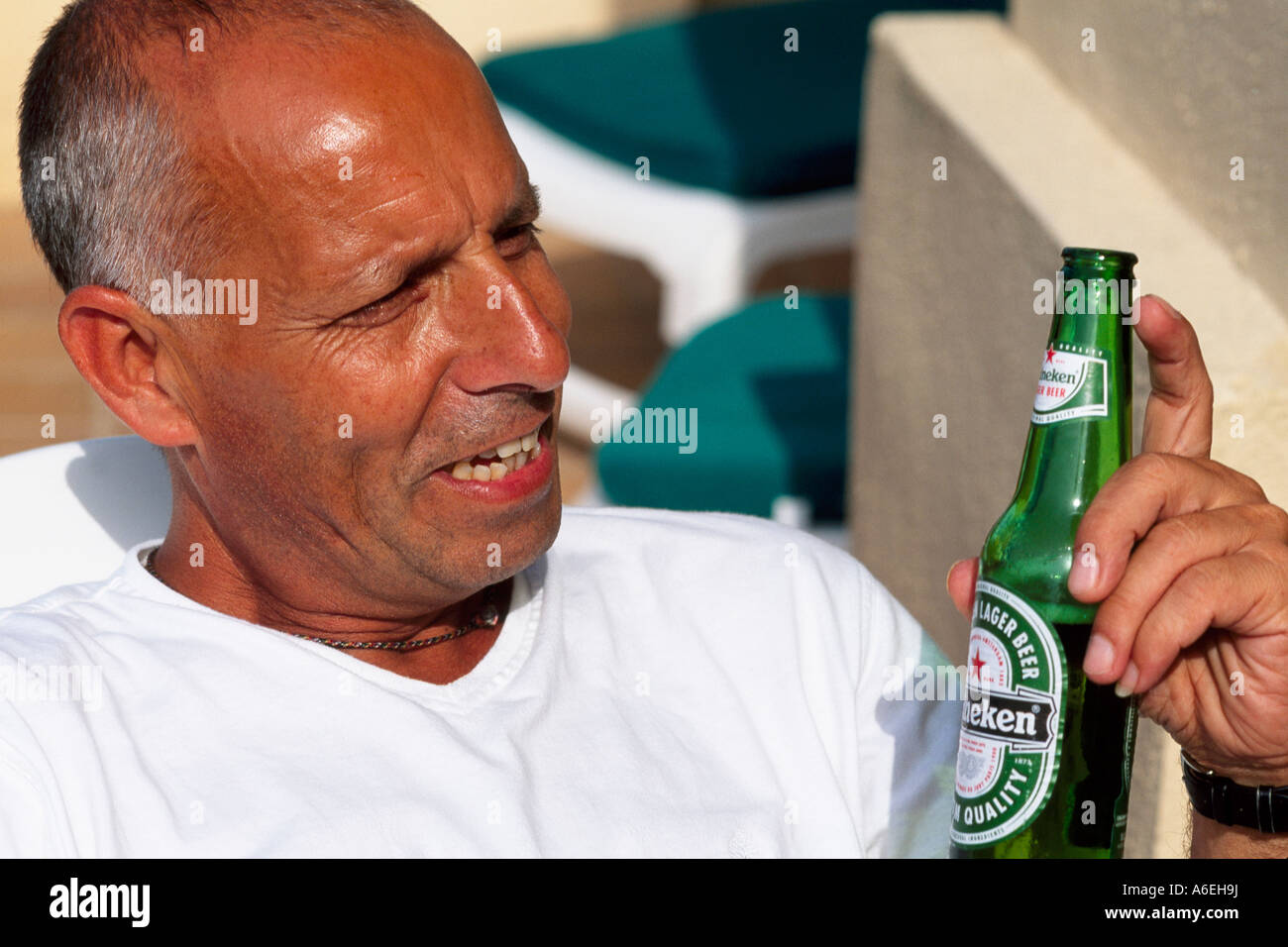 Man Drinking Beer Model Released Stock Photo - Alamy