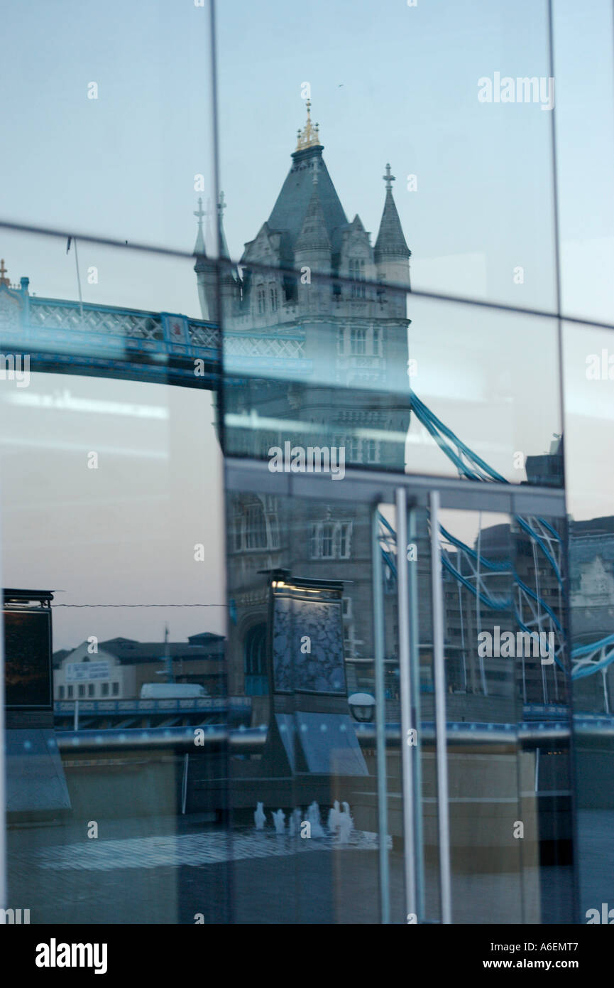 Reflection of the Towerbridge Stock Photo