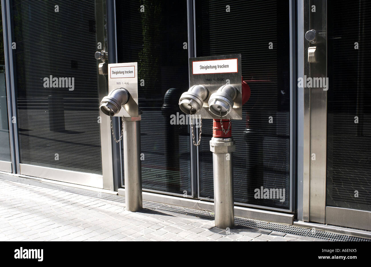 Fire water supply line Stock Photo Alamy