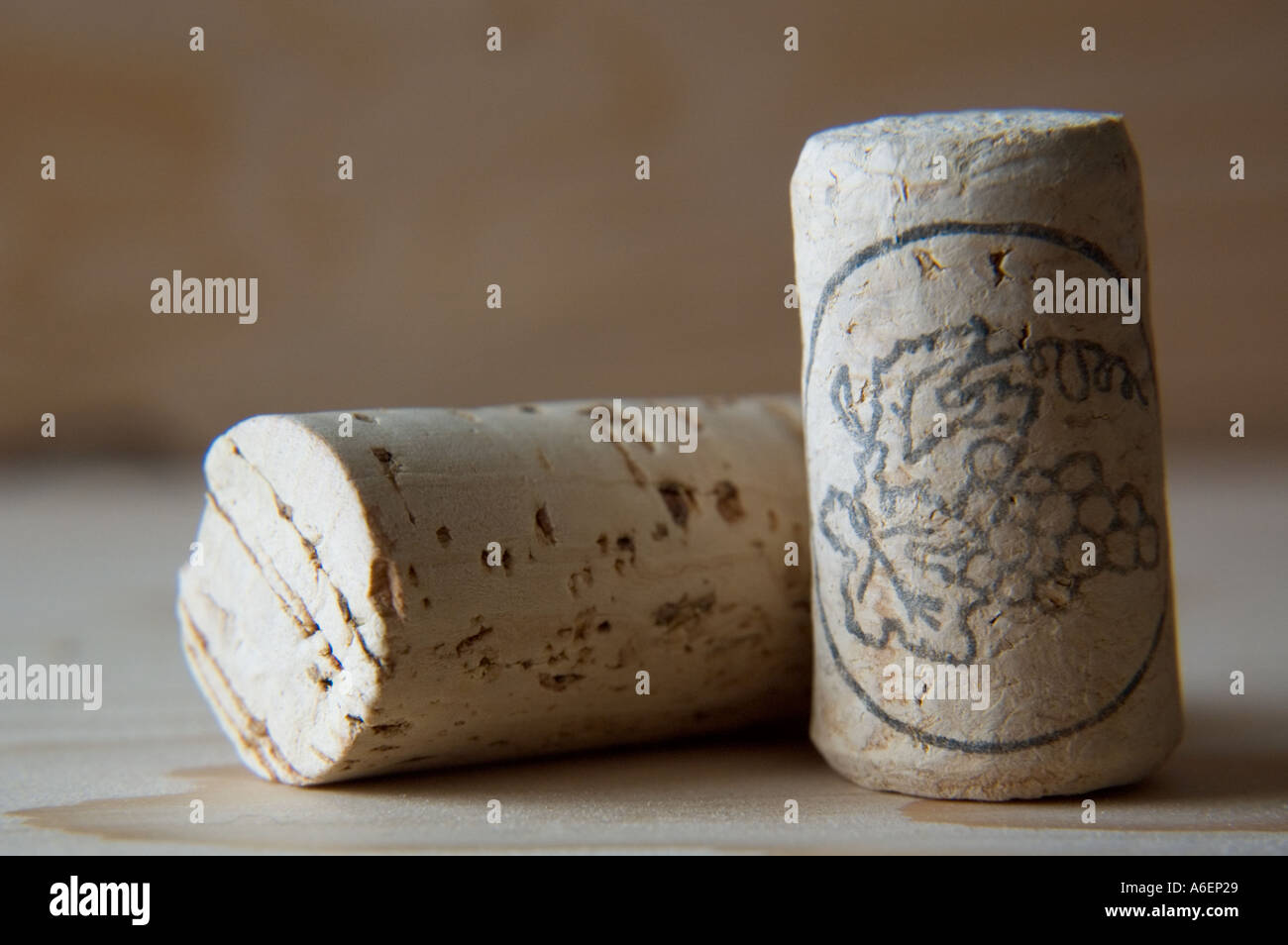 Corks from different wine bottles Stock Photo Alamy
