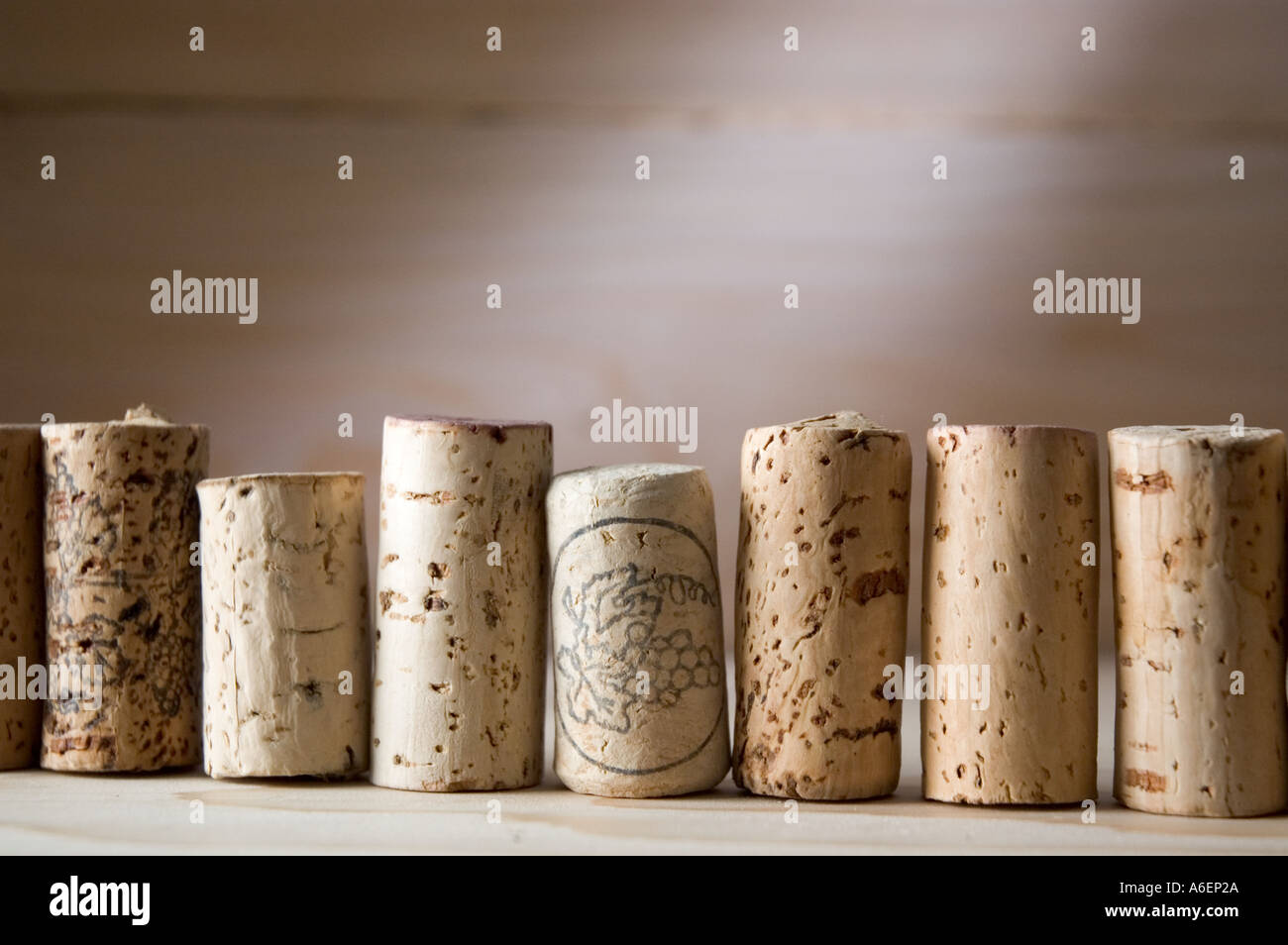 Corks from different wine bottles Stock Photo Alamy