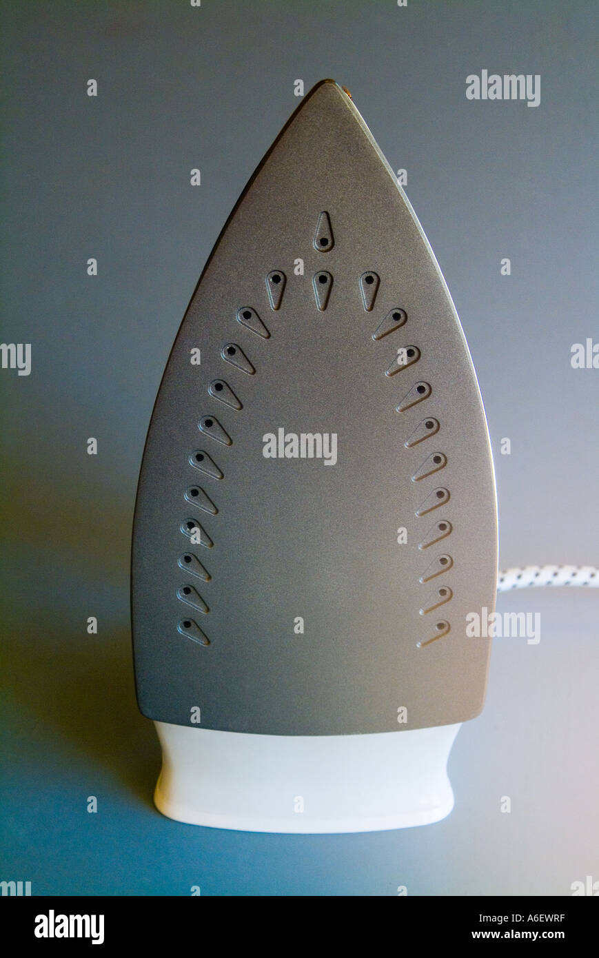 Sole plate of modern electric steam iron Stock Photo Alamy