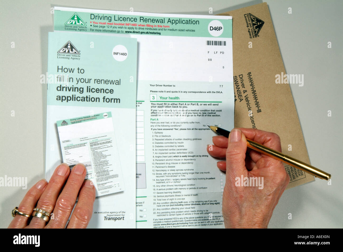 dvla form d46p