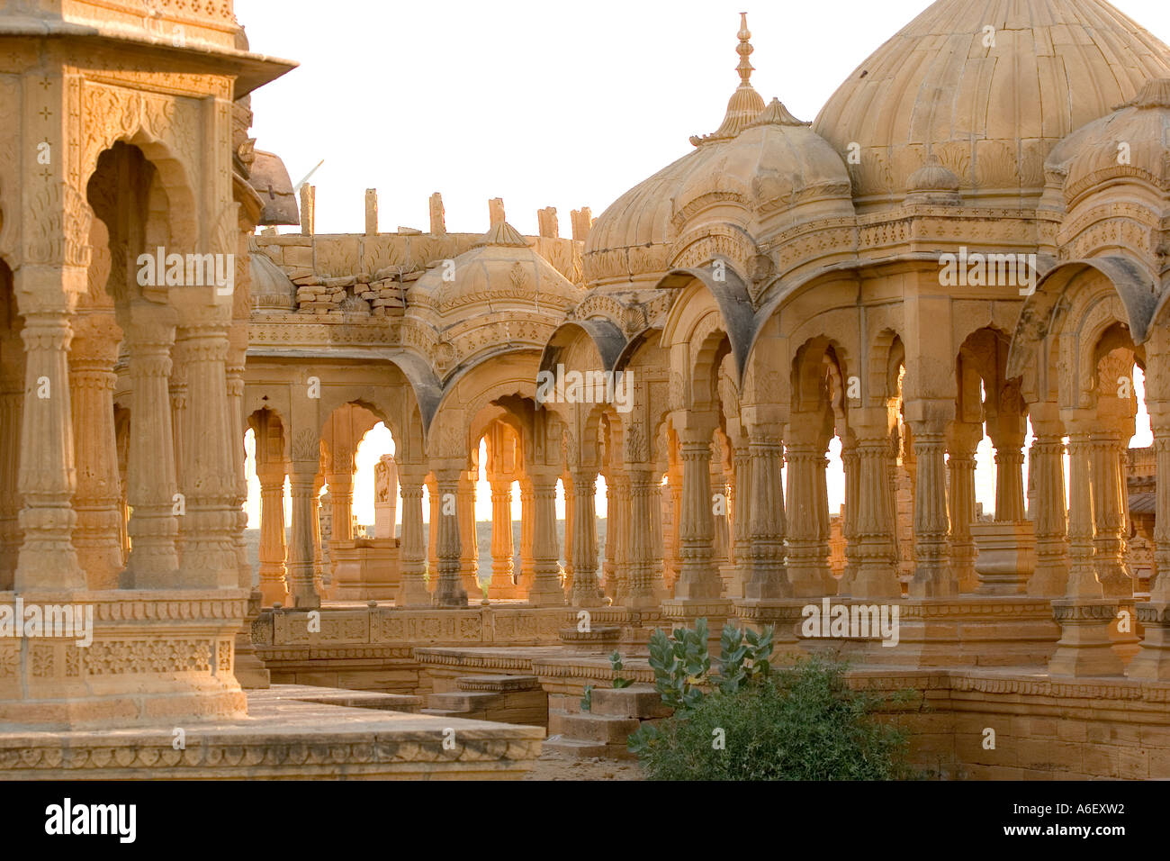 Bada Bagh tomb in Jaisalmer, Rajasthan, India(c) Guenter Gollnick, email: info@scenic-vision.de. Stock Photo