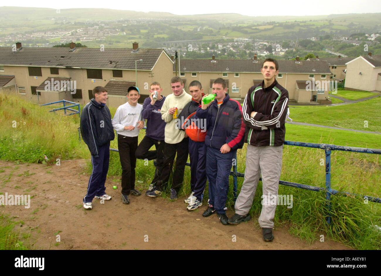 Gurnos housing estate hires stock photography and images Alamy