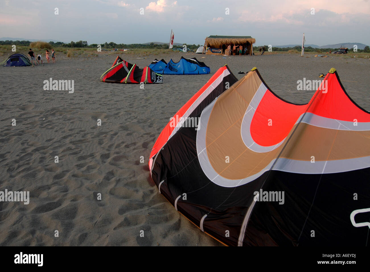 Kite surfing gear Stock Photo Alamy