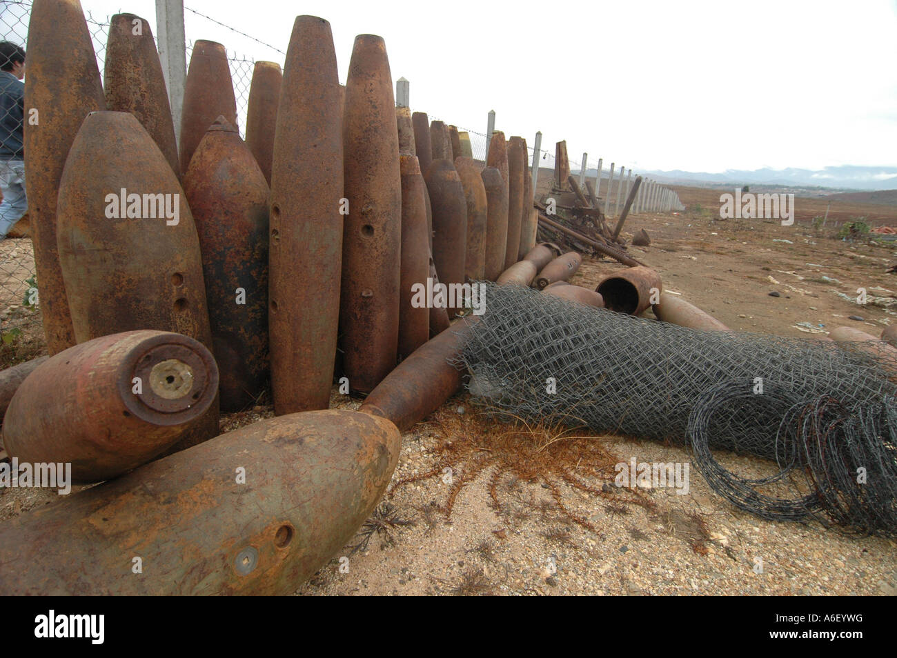 Remains of US bombing in Laos 30 years ago Stock Photo