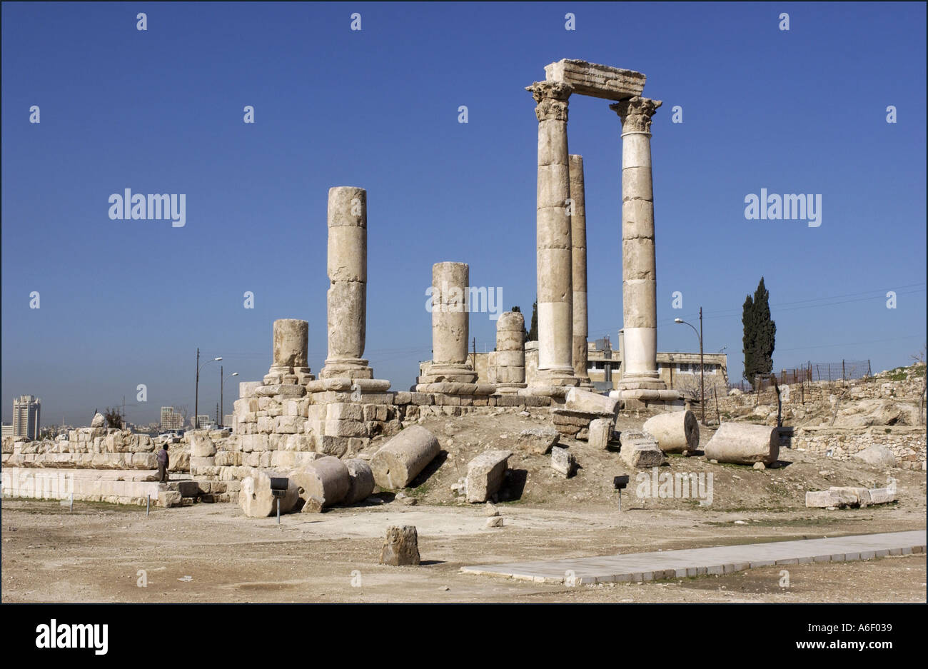 Ruins in Amman Jordan Stock Photo - Alamy