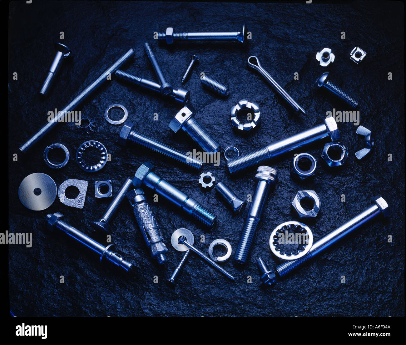Assorted nuts and bolts Stock Photo Alamy