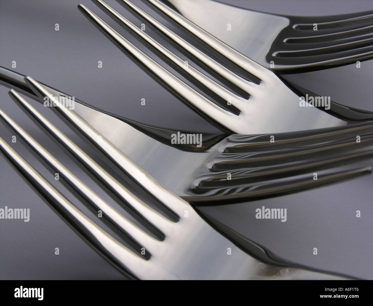 Four fork heads Stock Photo - Alamy