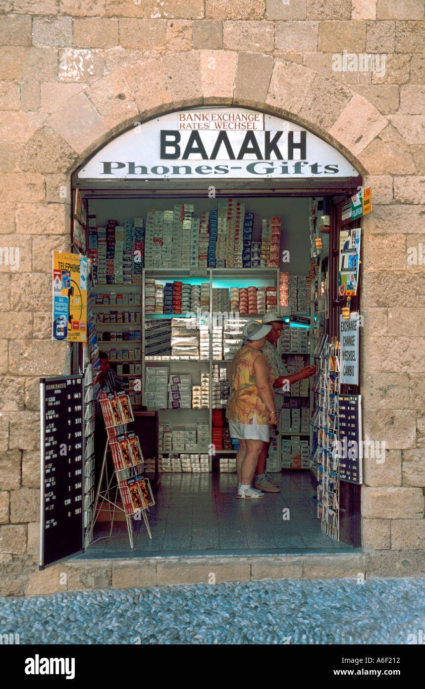 how much tobacco can i bring back from rhodes Shop with shelves full of cigarettes Old Town Rodos Rhodes Greece Stock  Photo