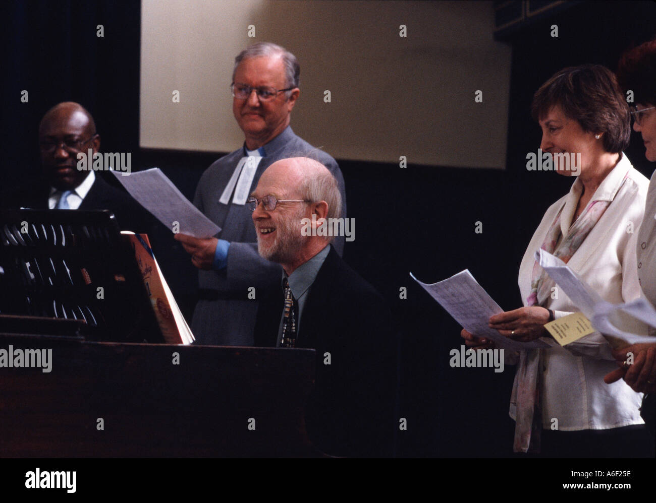 Church Choir at Methodist Central Mission Battersea London UK Stock Photo