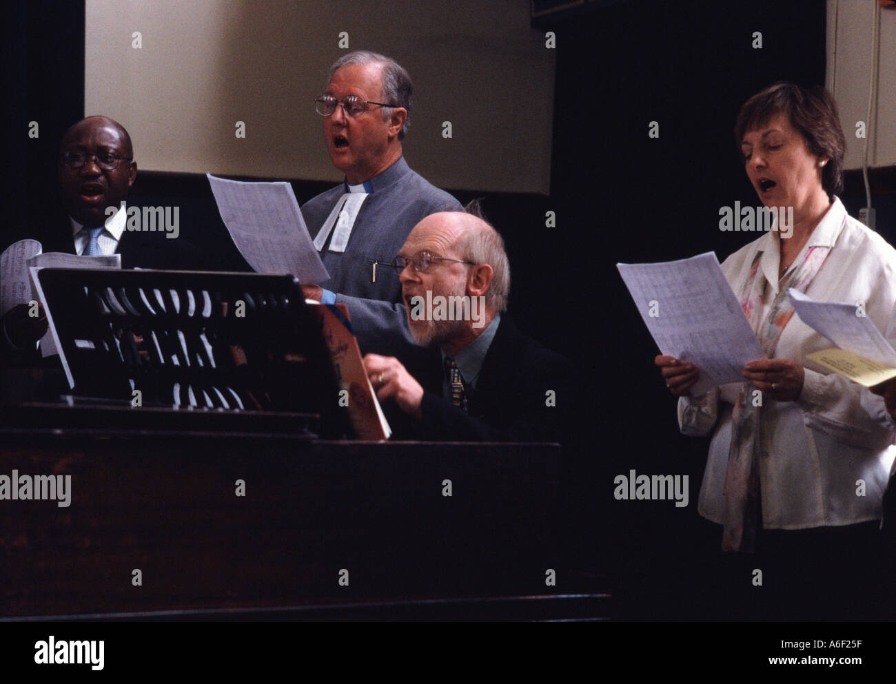 Church Choir at Methodist Central Mission Battersea London UK Stock Photo