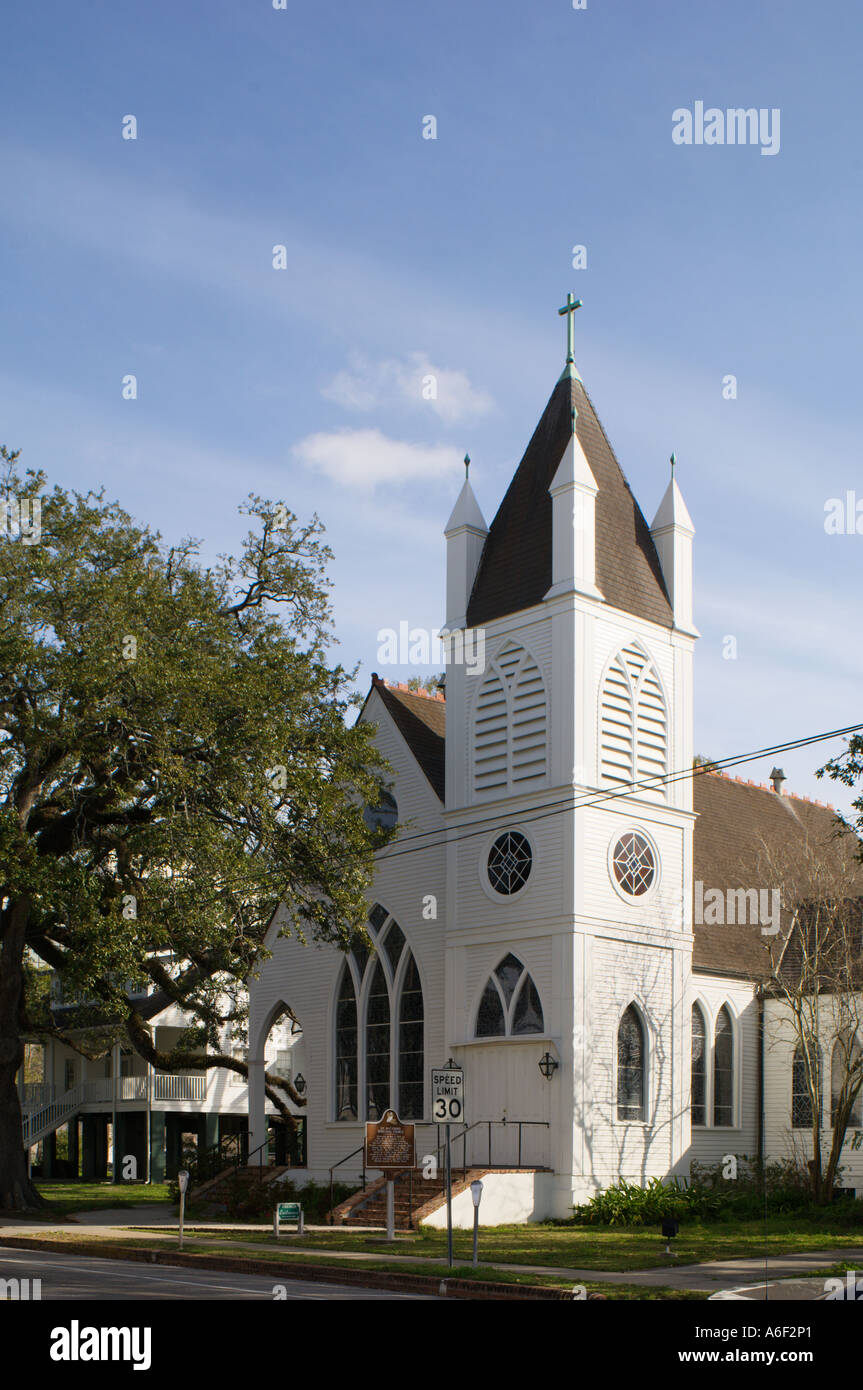 St. Mathew's Episcopal Church Houma, Louisiana Stock Photo