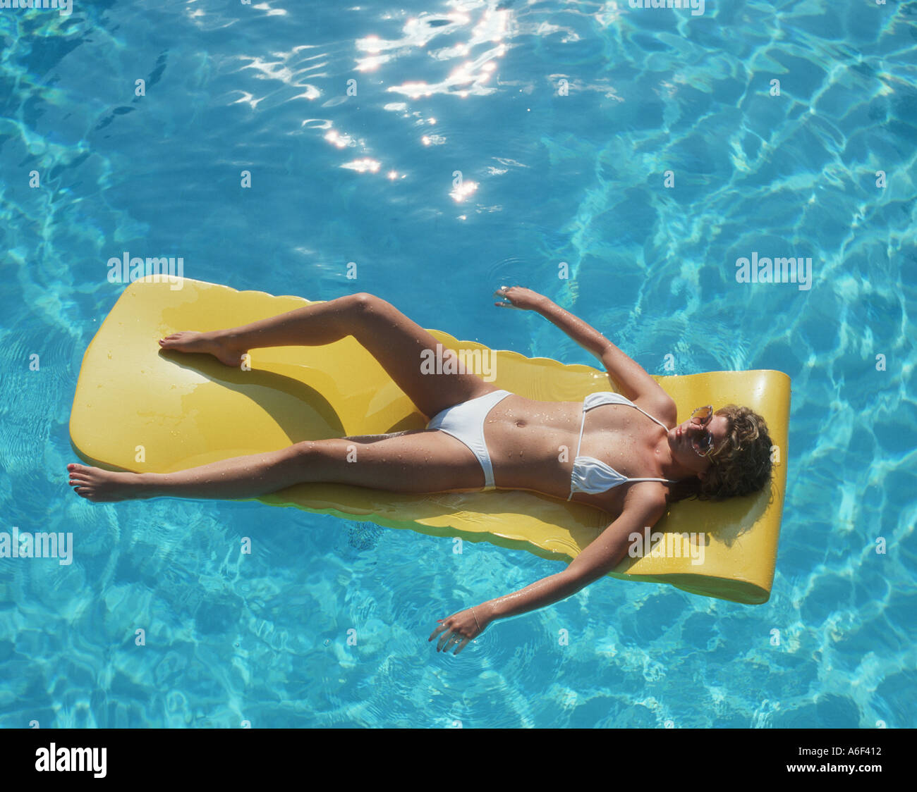 swimming in bikini