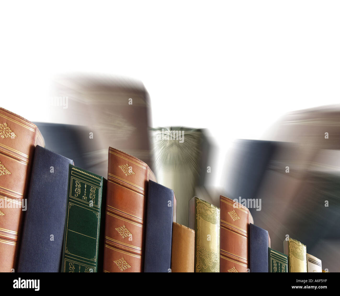 CONCEPT PHOTOGRAPHY:  Collection of Books Stock Photo