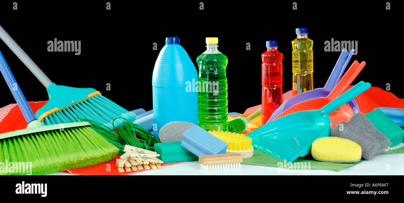 Cleaning Products Stock Photo