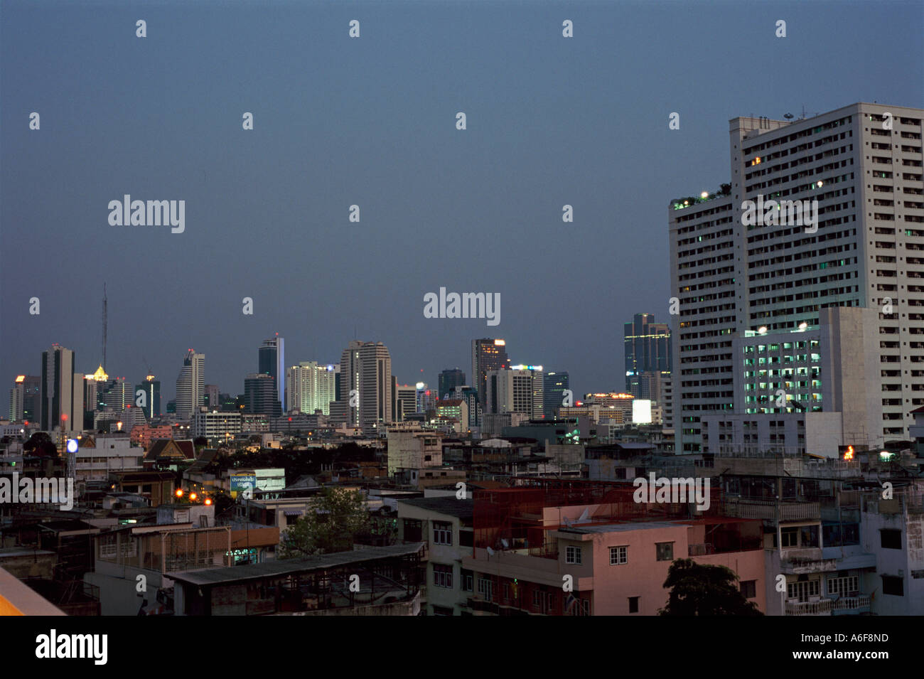 Bangkok skyline at night, Thailand Stock Photo - Alamy