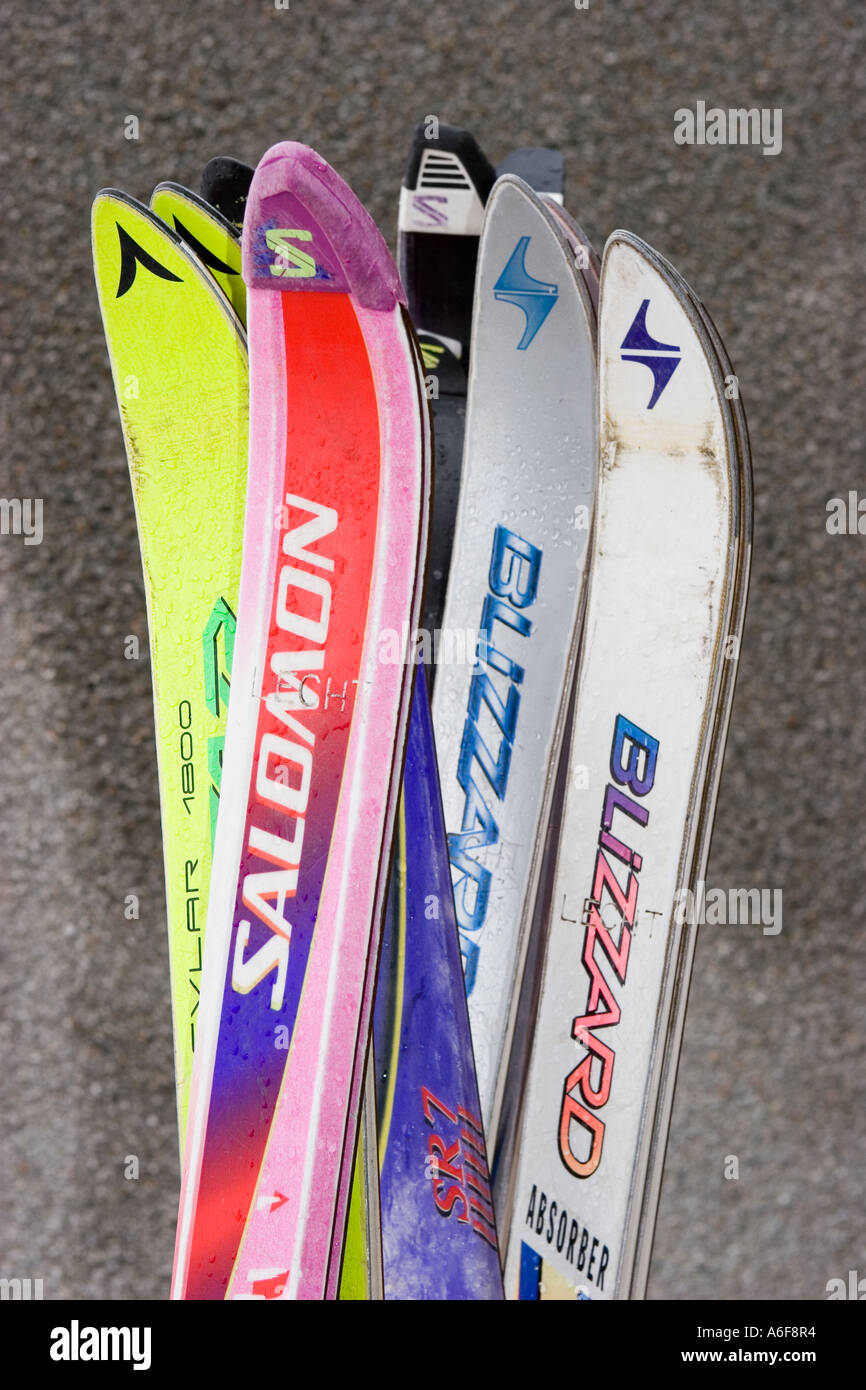 Salomon Skis blizzard at Lecht Ski